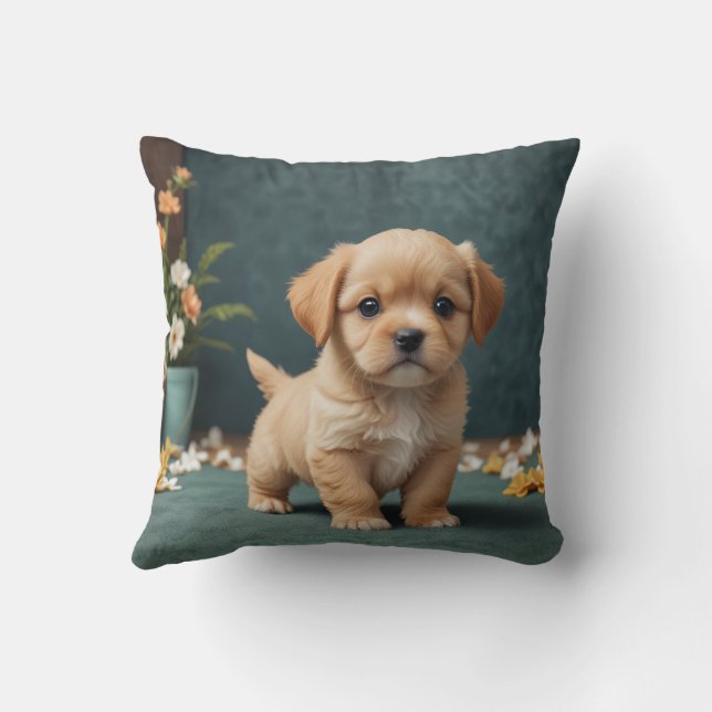 Cute puppy pillow cushion (Back)