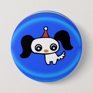cute puppy pinback button