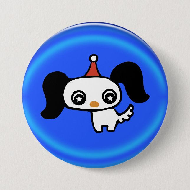 cute puppy pinback button (Front)