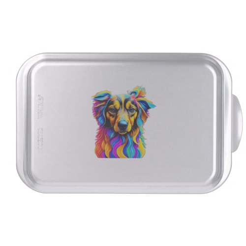 cute puppy pop art  cake pan