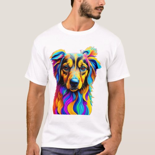 cute puppy pop art T_Shirt