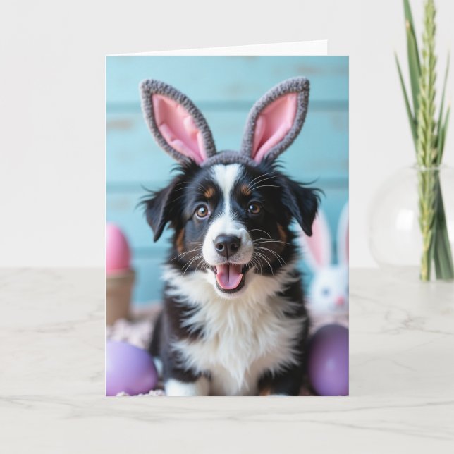 Cute Puppy Portrait Friend Card (Front)