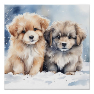 Cute puppy poster