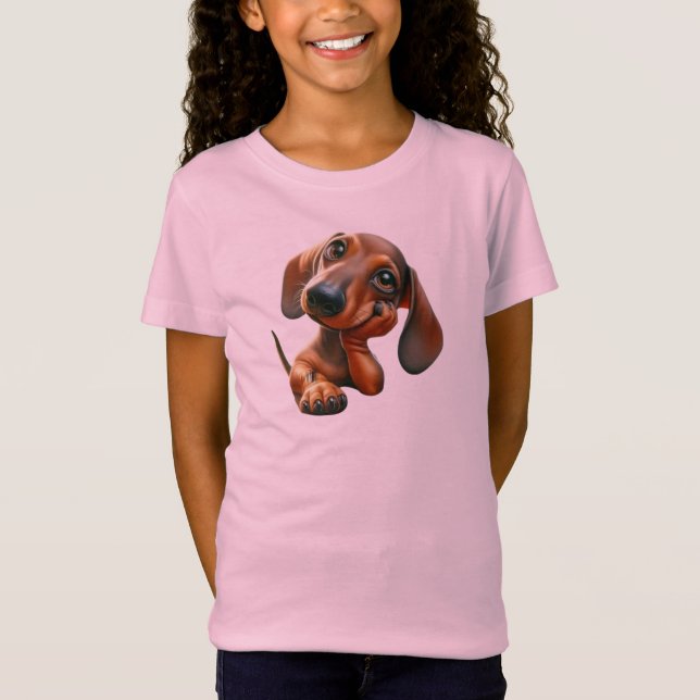 cute puppy print very cuddly T-Shirt (Front)