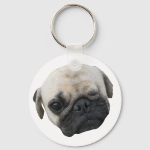 Cute Puppy Pug Dog Friend ... かわいい 子犬 Keychain