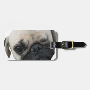 Cute Puppy Pug Dog Friend ... かわいい 子犬 Luggage Tag