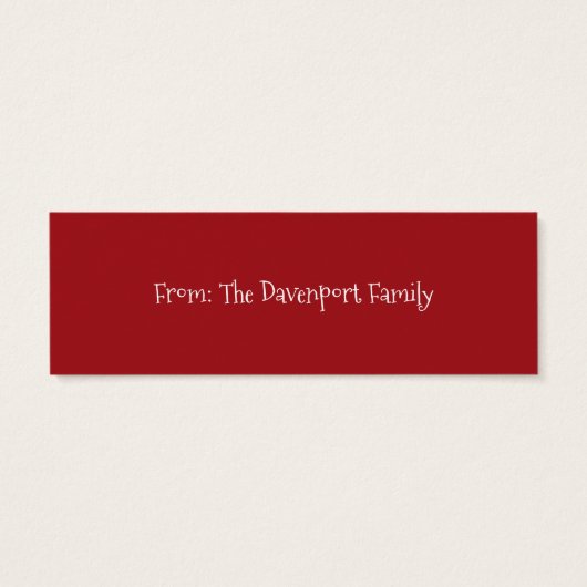 Cute Puppy Pug in a Red Santa Hat Christmas (Back)