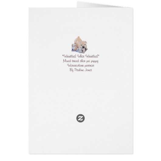 Cute puppy shar pei dog and teddy funny 100th (Back)