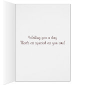 Cute puppy shar pei dog and teddy funny 100th (Inside (Right))