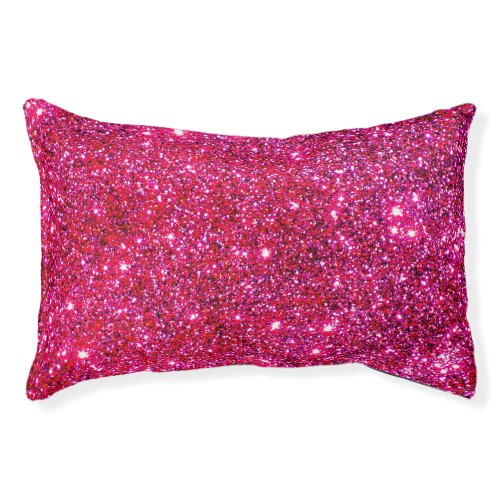 Cute Puppy Sparkle Glittery Look Pet Bed