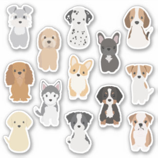 Cute Puppy Sticker Pack for Dog Lovers