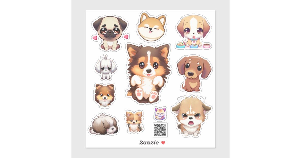 cute puppy stickers | Zazzle
