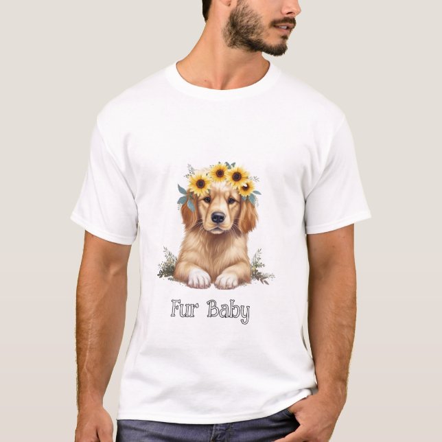 Cute Puppy  T-Shirt (Front)