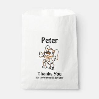 Cute Puppy Thank you Favor Bag