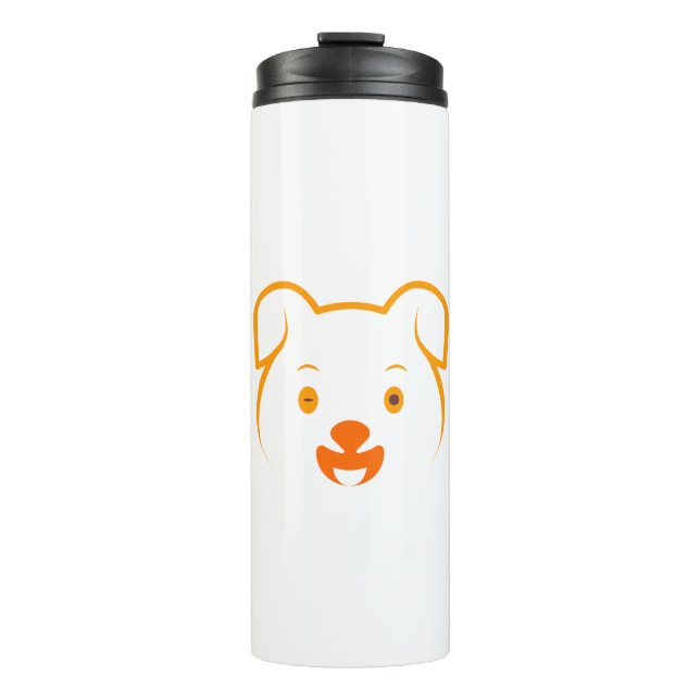 Cute Puppy Thermal Tumbler (Front)