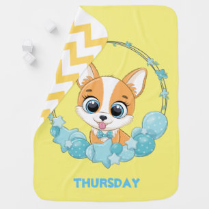 Cute Puppy Thursday    Baby Blanket