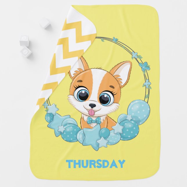 Cute Puppy Thursday    Baby Blanket (In Situ)
