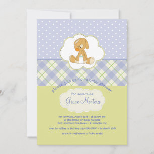 Cute Puppy Toy Shower Card