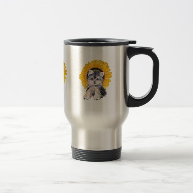 Cute puppy travel mug (Right)