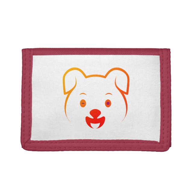 Cute Puppy Trifold Wallet (Front)
