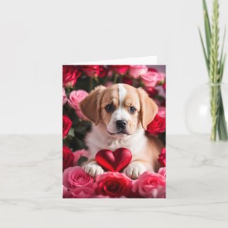Cute Puppy Valentine's Day Blank