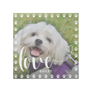 Cute Puppy Valentines Day Pet Puppy Dog Photo Gallery Wrap