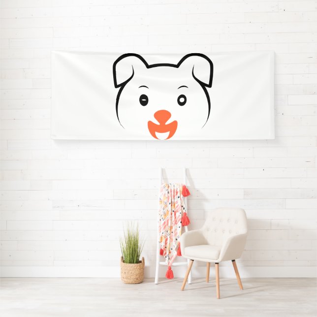 Cute Puppy Wink Banner (Insitu)