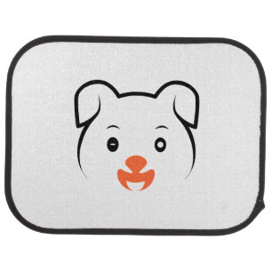 Cute Puppy Wink Car Floor Mat
