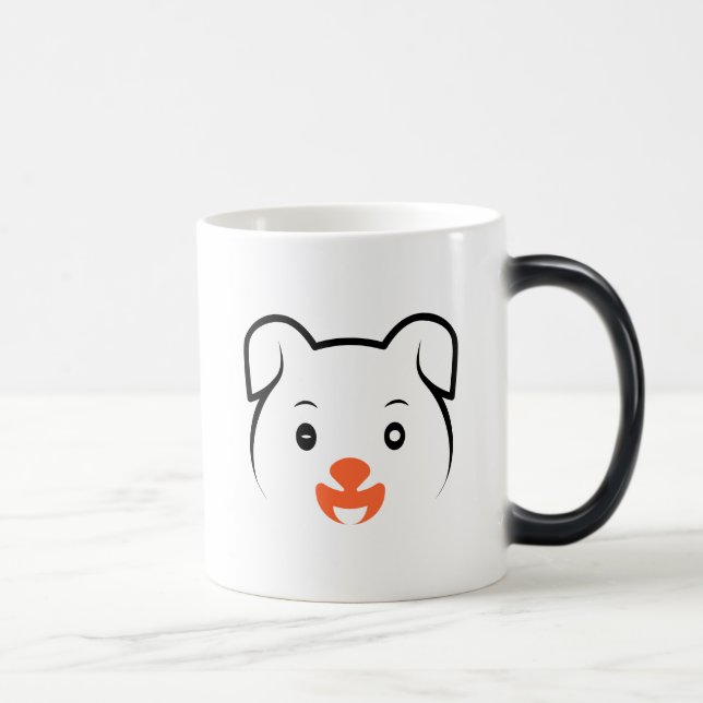 Cute Puppy Wink Color Morph Mug (Right)