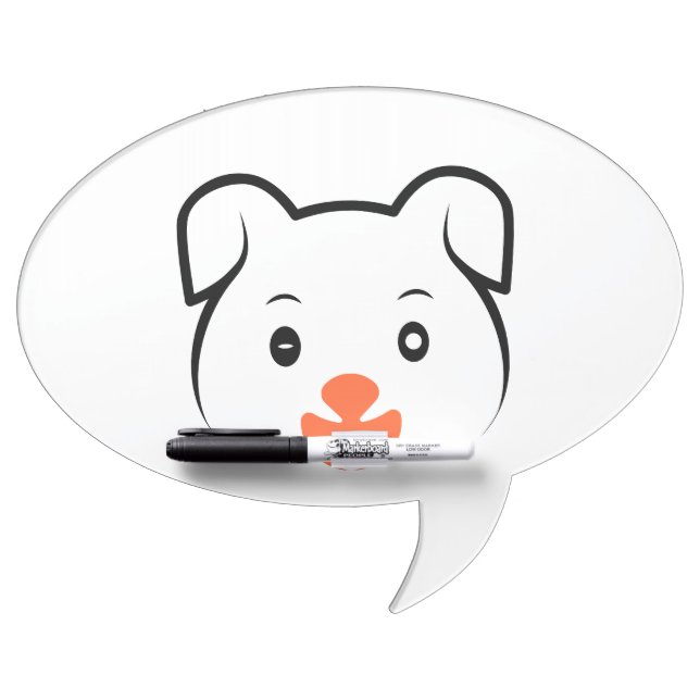 Cute Puppy Wink Dry Erase Board (Front)