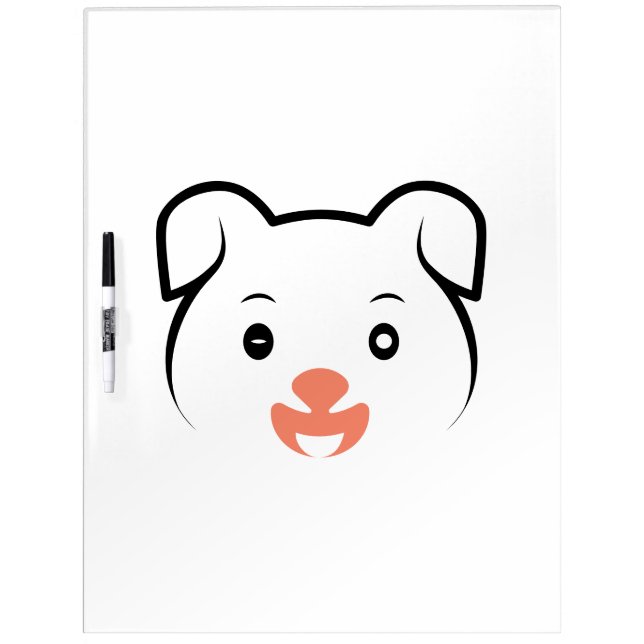Cute Puppy Wink Dry Erase Board (Front)