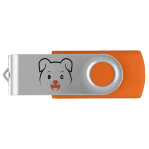 Cute Puppy Wink Flash Drive
