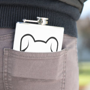 Cute Puppy Wink Flask