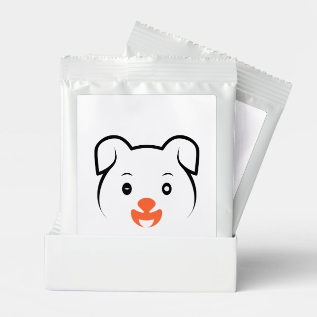 Cute Puppy Wink Hot Chocolate Drink Mix (Pair)