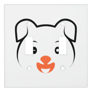 Cute Puppy Wink Light Switch Cover