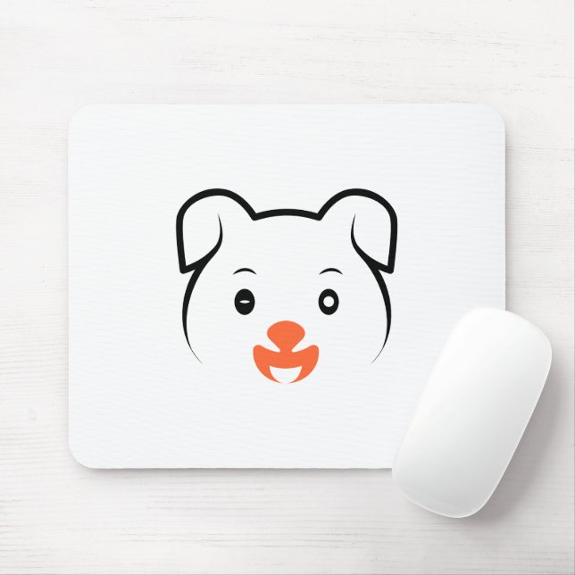 Cute Puppy Wink Mouse Pad (With Mouse)