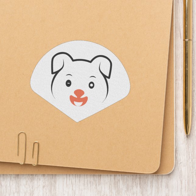 Cute Puppy Wink Patch (On Folder)