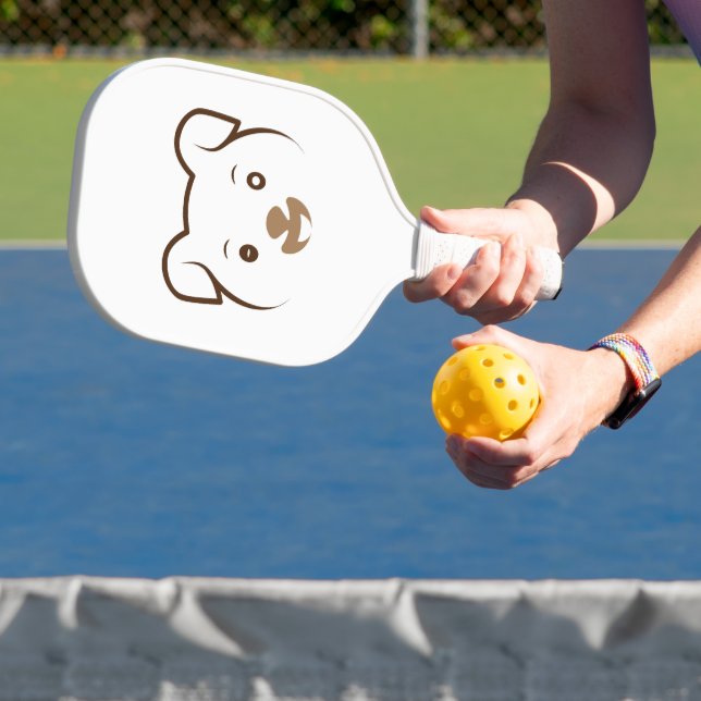 Cute Puppy Wink Pickleball Paddle (Insitu)