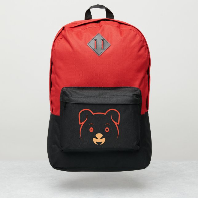 Cute Puppy Wink Port Authority® Backpack (Front)