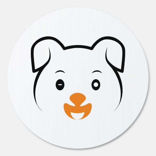 Cute Puppy Wink Sign (Front)