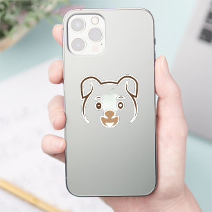 Cute Puppy Wink Sticker