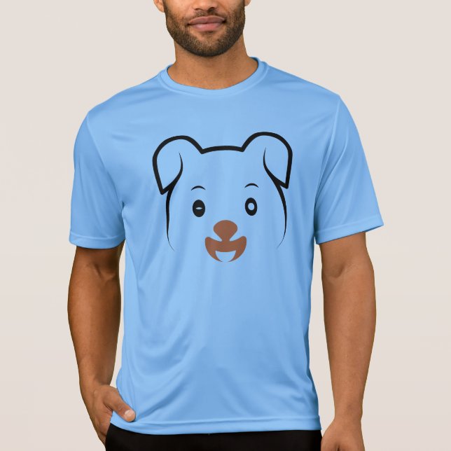Cute Puppy Wink T-Shirt (Front)