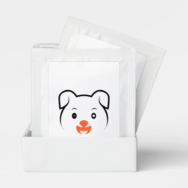 Cute Puppy Wink Tea Bag Drink Mix (Pair)