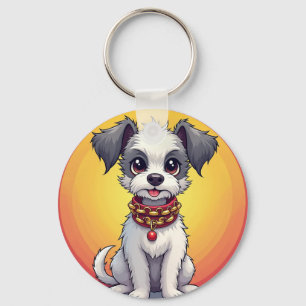 🐶 Cute Puppy With Collar For Everyday Carry 🐶 Keychain