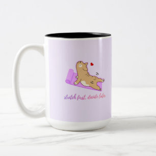 Cute Puppy Workout Mug – Lazy Fitness Humor