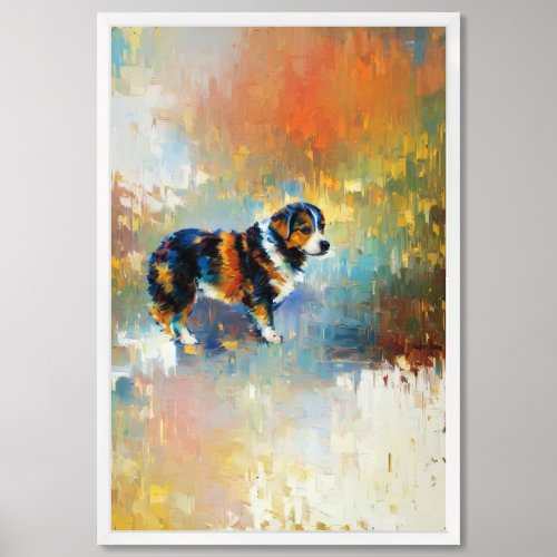 Cute Pups Collection Framed Art