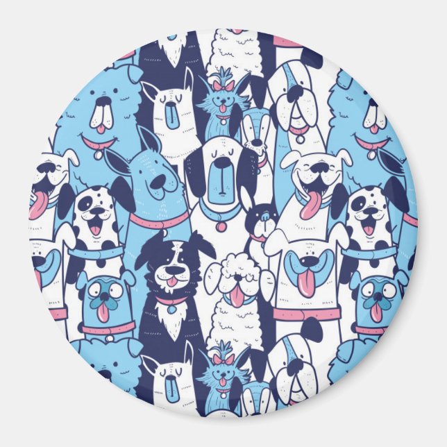 Cute Pups Magnet (Front)