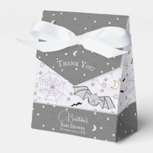 Cute Purple Baby Bats Halloween & Fall Favor Boxes