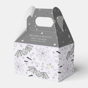 Cute Purple Baby Bats Halloween Favor Boxes