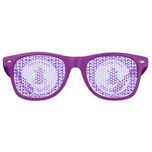 Cute Purple Baby Bee Gender Reveal Neutral Custom Retro Sunglasses